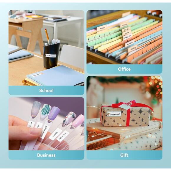 Label Maker Tape Included Wireless Multiple Templates USB Rechargeable - Picture 7 of 9